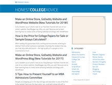 Tablet Screenshot of honestcollege.com